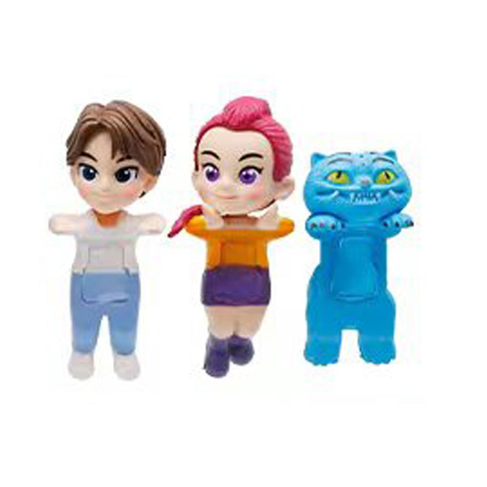 12pcs Kpop Demon Hunters Action Figure Toy Derpys Tiger Rumi Mira Zoey Sussy Figurine Doll For Christmas Gifts