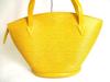 Authentic LOUIS VUITTON Epi Leather Yellow Tote Bag Shoppers Bag Saint Jacques Large #a412  Seller Refurbished