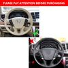 Car Accessories Braid Steering Wheel Black Leather Cover Hand Sewing Trim For Nissan Teana Murano Z51 Elgrand Quest