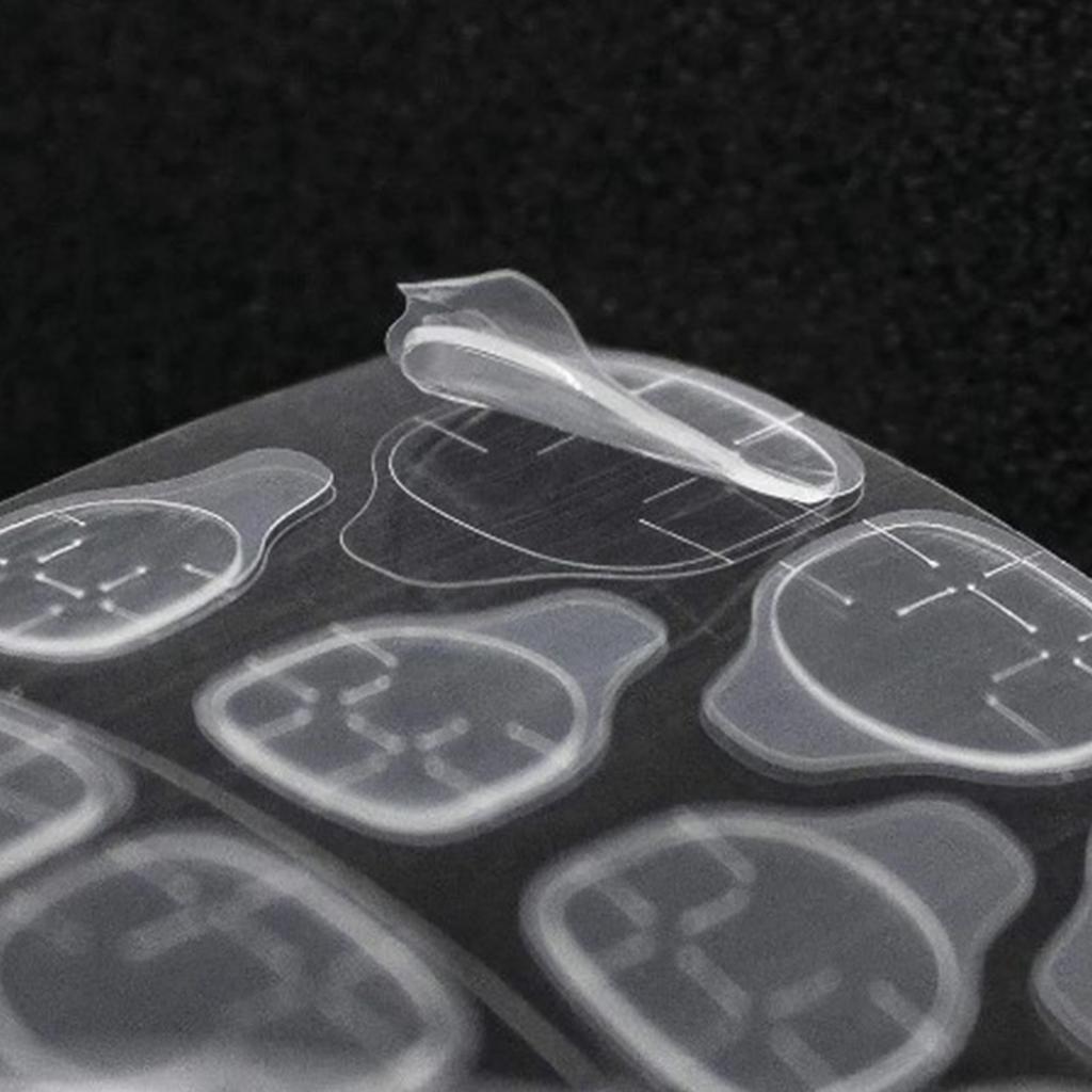 50 Arkuszy Cienkich Samoprzylepnych Zakładek do Paznokci Długotrwałe Dwustronne Wodoodporne Przezroczyste Oddychające Paznokcie