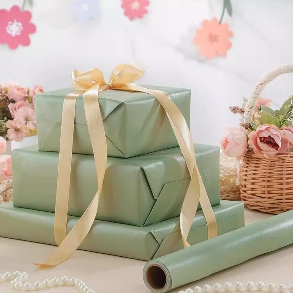 43x300cm Pearl Solid Color Gift Packaging Paper Large High Grade Friendly Paper Packaging Materials Bouquet Gift Box Craft Paper