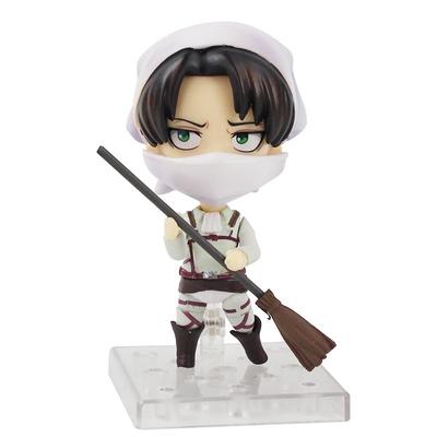 Anime Attack On Titan Levi Cleaning Ver. PVC-Actionfigur zum Sammeln, Modellspielzeug, Cartoon-Hobby-Sammler, Weihnachtsgeschenk, Animationsgeschenke