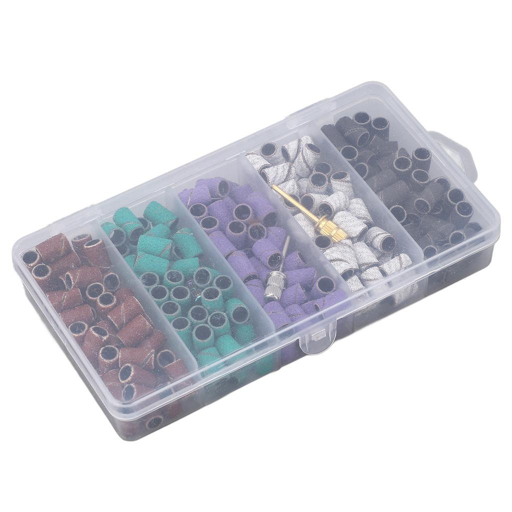 250pcs Small Sanding Band Manicure Accessory Exfoliation Professional Sanding Bands Set for Nail Dri