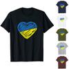 Camisetas masculinas e femininas Apoie a Ucrânia Eu estou com a Ucrânia Camiseta com bandeira ucraniana