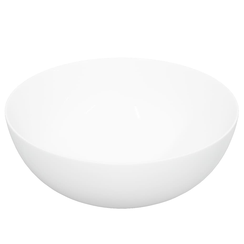 White Washbasin 36 x 15 cm Ceramic Round