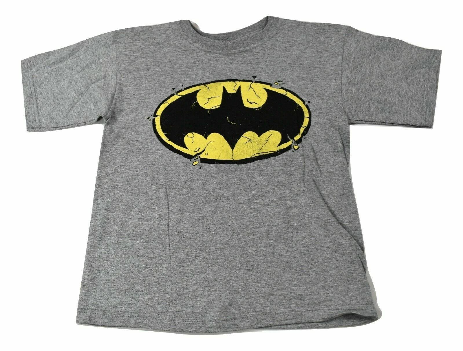 

Batman Youth Boys Broken Logo Tee Shirt New 5-6, 6-7, 8 4XL