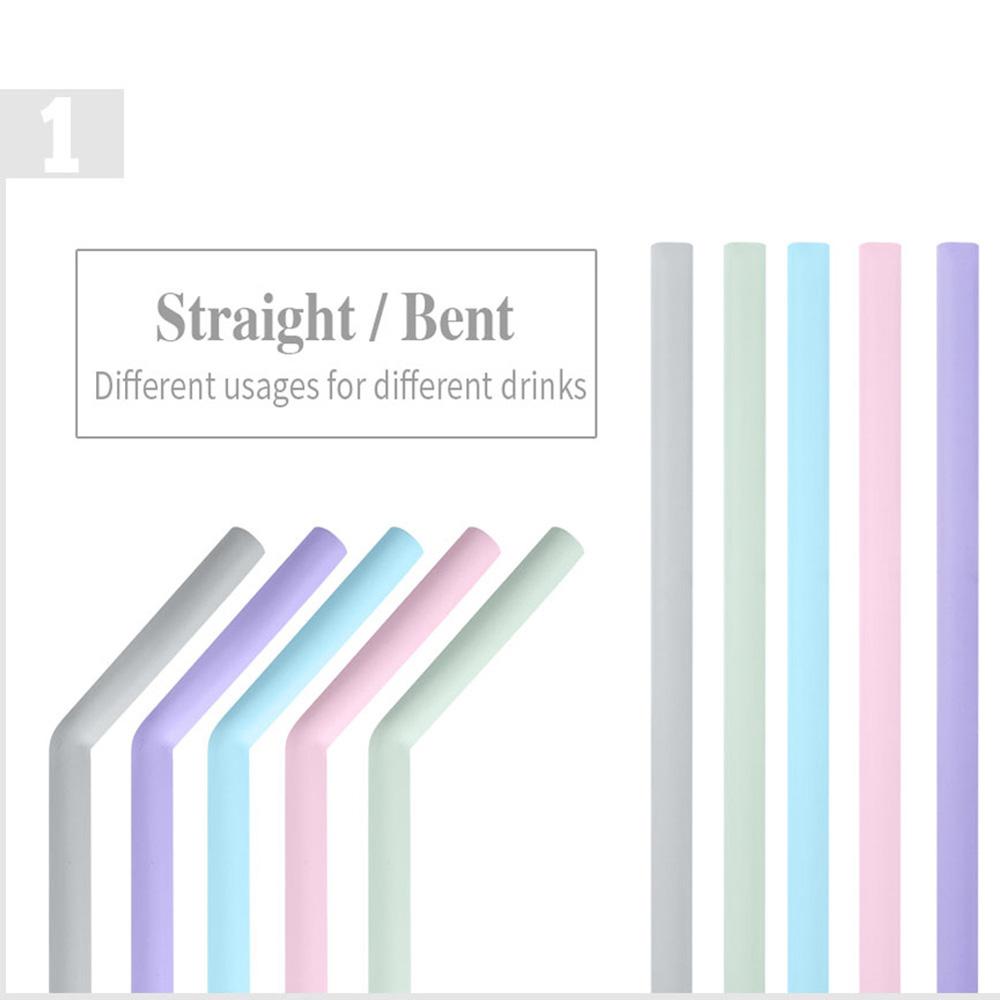 With Cleaning Brush For Birthday Wedding Tea Bar Tool Tableware Party Supplies Drinking Straws