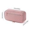 1PC Pen Storage Bag Pencil Case 2 Layer Large Capacity Cosmetic High Quality Study Supplies Simple Student Stationary Boxes