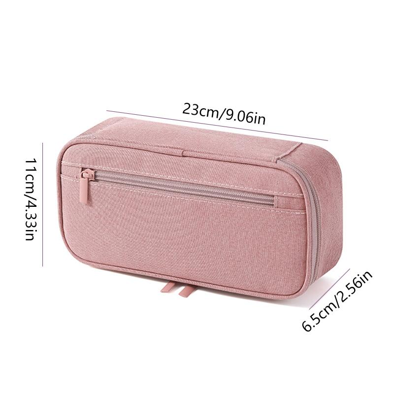1PC Pen Storage Bag Pencil Case 2 Layer Large Capacity Cosmetic High Quality Study Supplies Simple Student Stationary Boxes