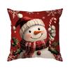 Vintage Christmas Decor Cushions Pillowcase Printed Polyester 45X45Cm Throw Pillow Cover Decorative Sofa Cushion Pillowslip
