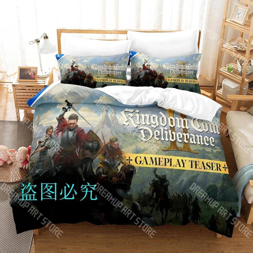Hot Kingdom Come_ Deliverance II Bedding Set Single Twin Full Queen King Size Bed Set Adult Kids Bedroom Duvetcover Sets