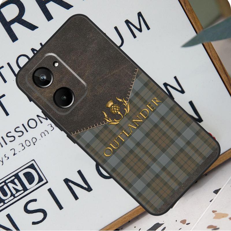 Outlander Fraser Tartan For Realme C67 C55 C53 C51 C35 C33 C31 C30 C25s C21Y GT Neo 6 GT5 9 10 11 12 Pro Plus Case