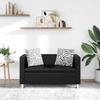 Vidaxl 2-Seater Sofa Made of Synthetic Leather, Black