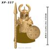 Koruit Medieval Knight Asgard Soldier Weapons Action Figures Accessories Armor Helmets Building Blocks Toys For Children KT1044