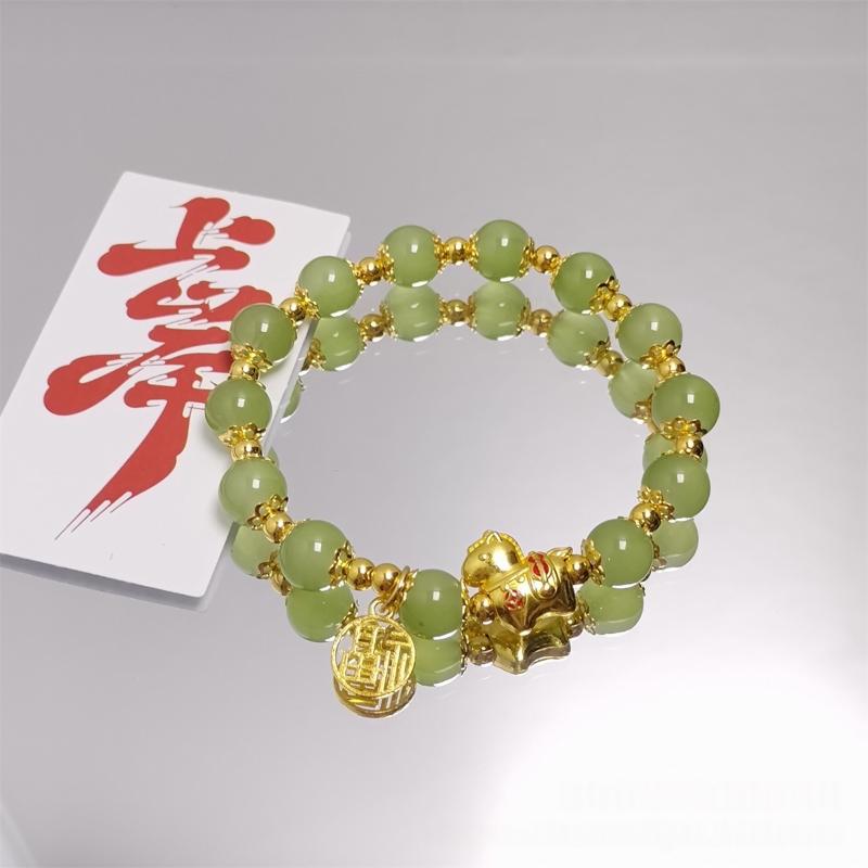 Chinese Style Zodiac Horse Bracelet For Women Men Life Year Amulet Lucky Beads Blessing Bracelet Friendship Couple Jewelry Gift