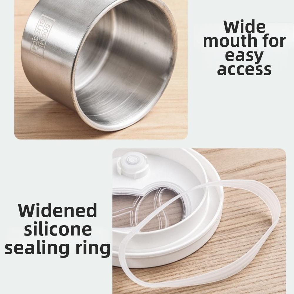 Moisture-proof Coffee Bean Storage Jars Stainless Steel Food Storage Container Tea Tin  Home Use