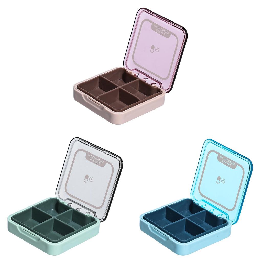 Travel Pocket Medicine Organizer With Divided Compartments For Outdoor Use