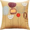 4 Stück zweiseitige Mid-Century Modern Blumen-Kissenbezüge, Abstrakter Geometrischer Kunstdruck Überwurf-Kissenbezüge (Keine Einlagen)