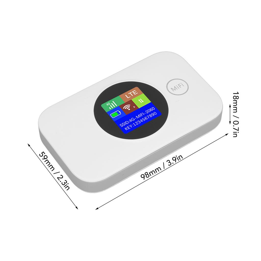 Router Hotspot WIFI Mobile 4G con Slot per Scheda SIM Micro 8-10 Utenti Batteria da 3000mAh per Casa Ufficio Viaggio Supporto Scheda SIM 5G