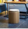OSOYOO Paper Folding Stool, Lightweight, Compact, Waterproof, 300kg Weight Capacity, Round, Nordic Style, with Cushion, for Home Decor, Office, and Ou