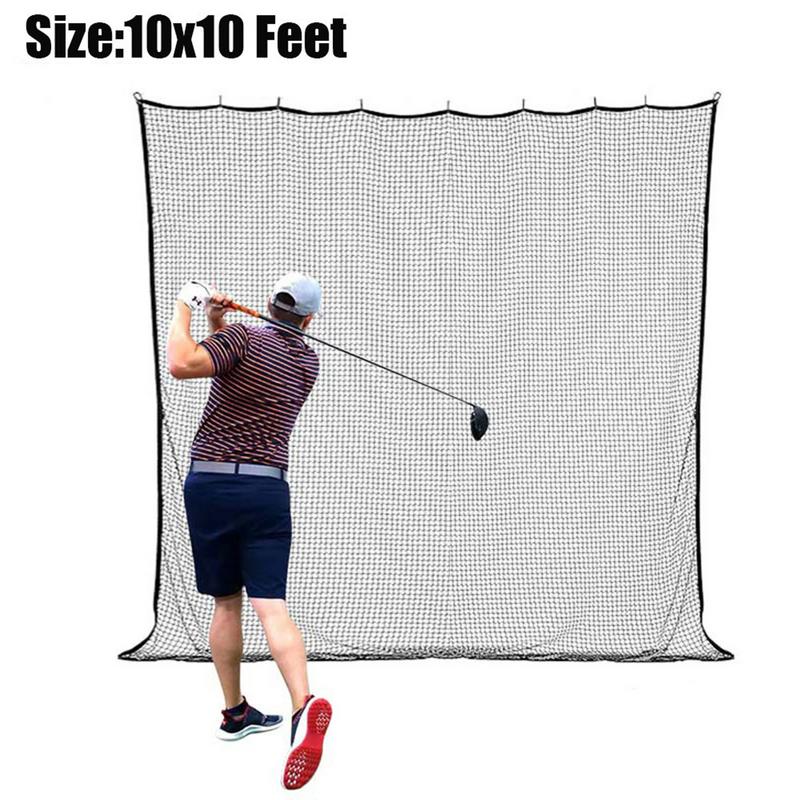 Golf Net For Hitting 3x3m Golf Swing Practice Netting Ball Sports Trainer Aid Indoor Outdoor Exercise For Garage Garden Lawn