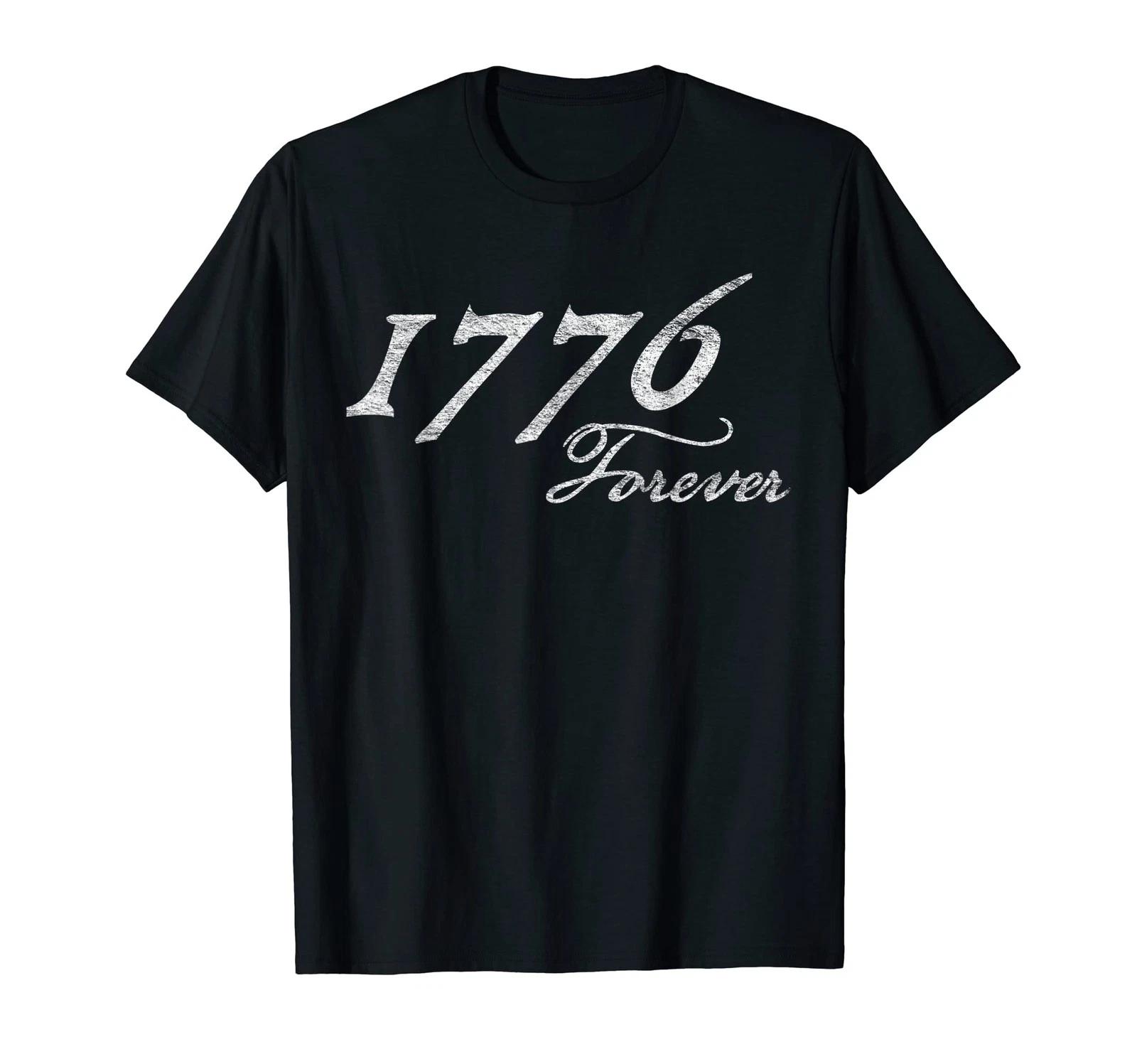 1776 Forever Independence Freedom Patriotism T-Shirt L