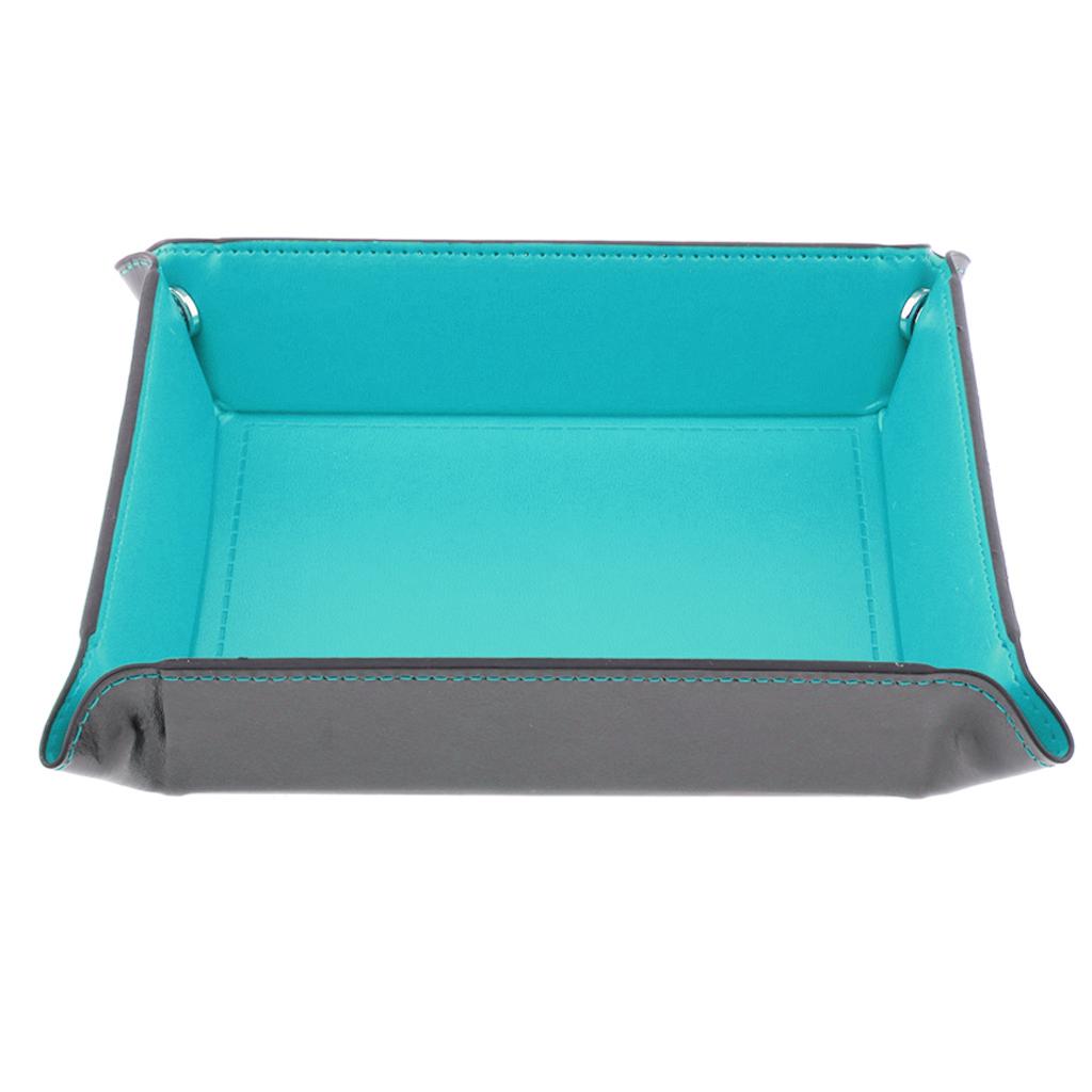 Tray PU Leather Rolling Tray Holder for Games Like RPG, DND, Drinking Bar Board Game Supplies