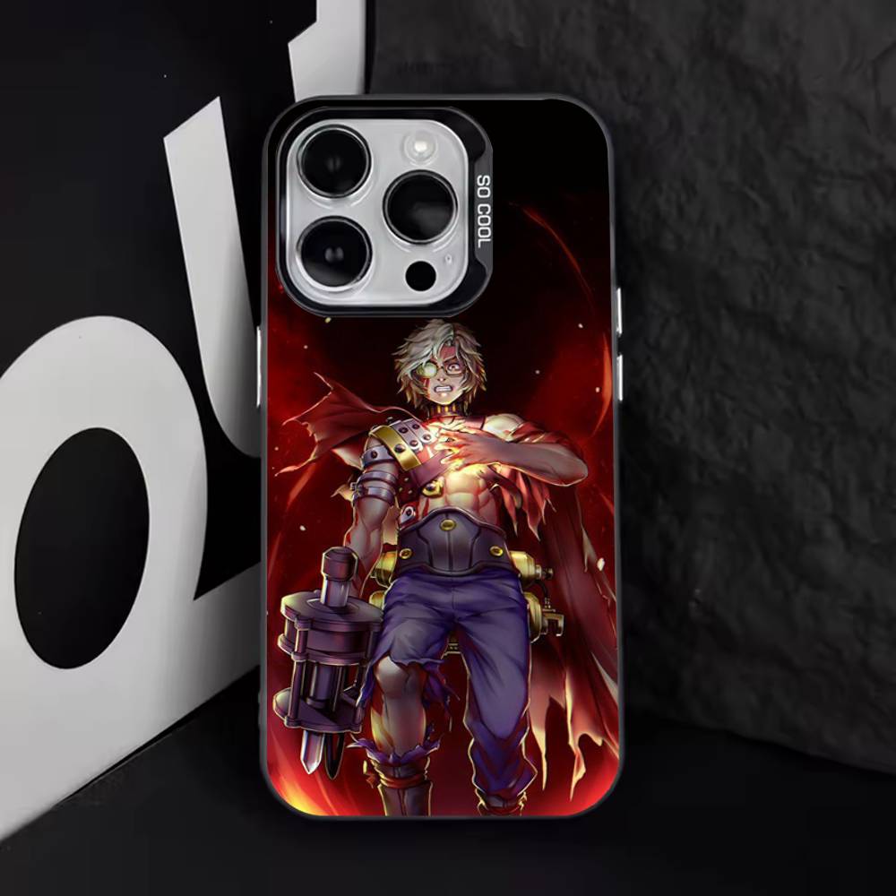 K-Kabaneri Iron Fortress Phone Case For iPhone 16,15,14,13,12,11,8,7,Pro,Max,Plus,Mini,XS,SE Anti Fall Black Matte Hard