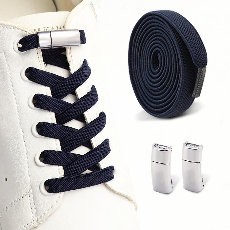 Lacci magnetici per sneakers senza nodo, lacci elastici per scarpe per adulti e bambini, lacci elastici senza nodo, accessori per scarpe, 1 paio/2 paia