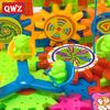 QWZ 81 PCS Electric Gears 3D Model Building Kits Plastic Brick Blocks Educational Toys For Kids Children Gifts