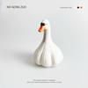 Cute Garlic Duck Ornament Home Office Desktop Stress Relief Garlic Styling Forget Duck Animal Accessories for Friend Gift