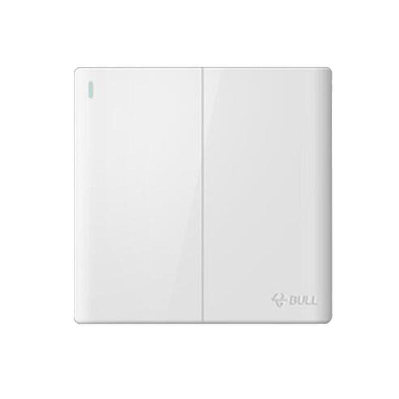 Bull G25 Series Double Control Light Switch with Fluorescent Indicator белый