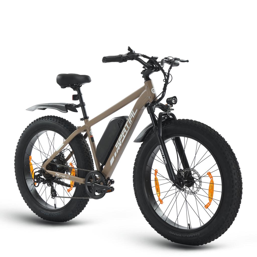 SPATIAL Parrot Men’S All-Terrain Electric Bicycle 250W Motor 48V13AH Battery Outdoor Riding Electric Bike 26 Inch Off-Road E-Mountain Bike
