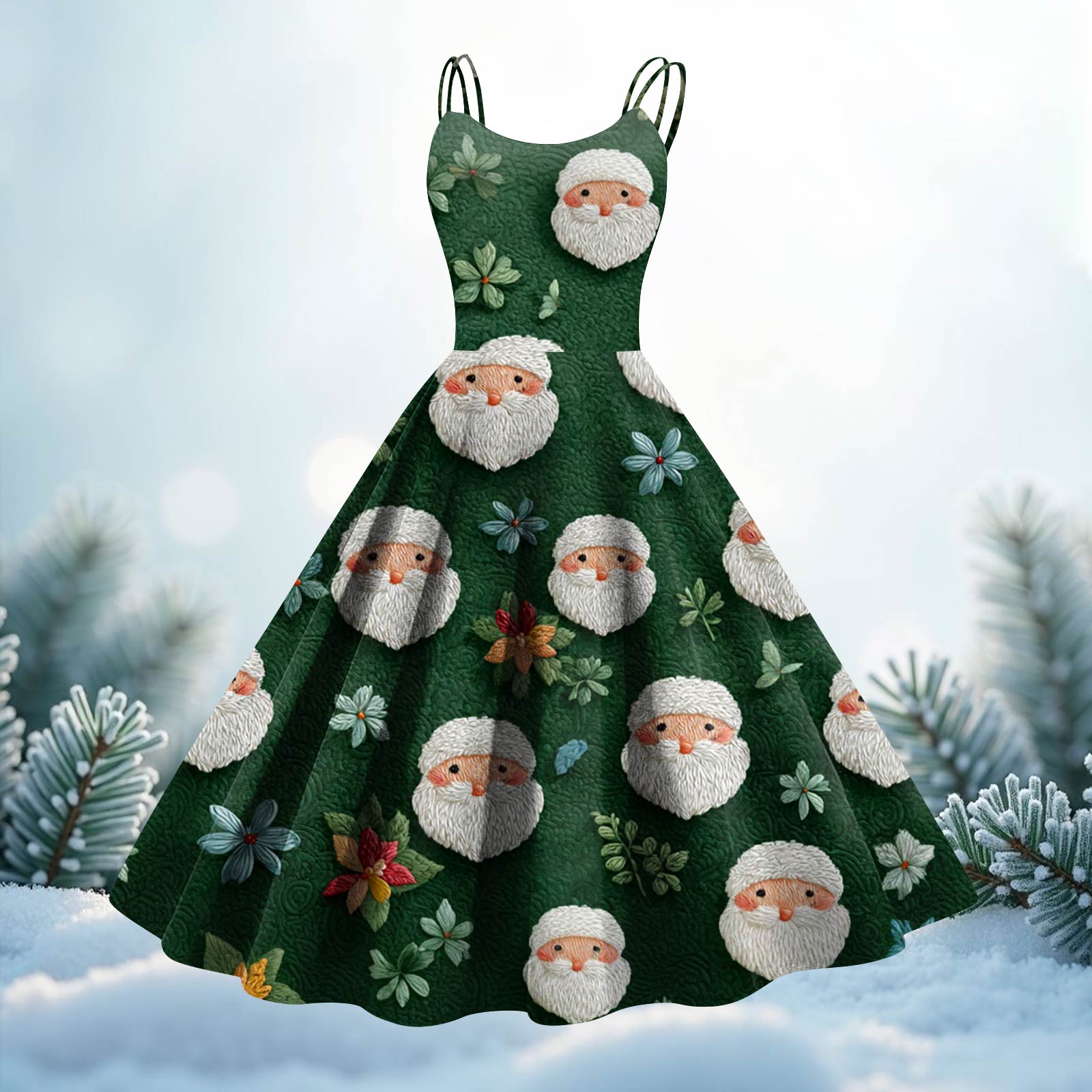 

Women s Print Sexy Off-The-Shoulder Punk Vintage Dress L темно-зелений колір