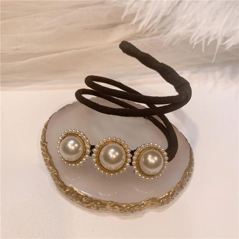 Dame Elegante Perle Haarnadel Brötchen Haar Styling Haar Stick Haarband Haar Maker Werkzeuge Haar Zubehör