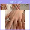 Bague Déclaration Florale Chic et Élégante Pour Femmes Cuivre Réglable Taille Réglable