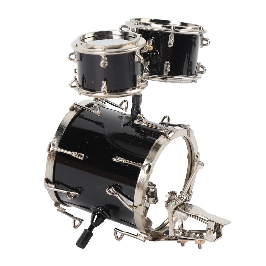 Miniature Drum Model Metal Jazz Drum Model Ornament Miniature Musical Instrument Drum Set for Teache