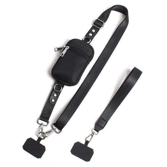 Crossbody Lanyard Hands-free Phone Holder Phone Carrying Strap with RFID Wallet Comfortable Phone Sling for All Smartphones