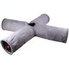 Cat Tunnel Tube for S, Cat Toys Collapsible, Kitty Tunnel Toy for Puppy, Kitten, Rabbit, Gray