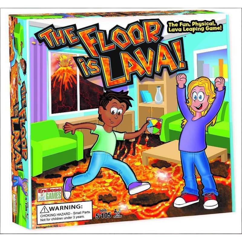 Childrens The Floor Is Lava Card Game Pvc Toy For Family Interactive Play