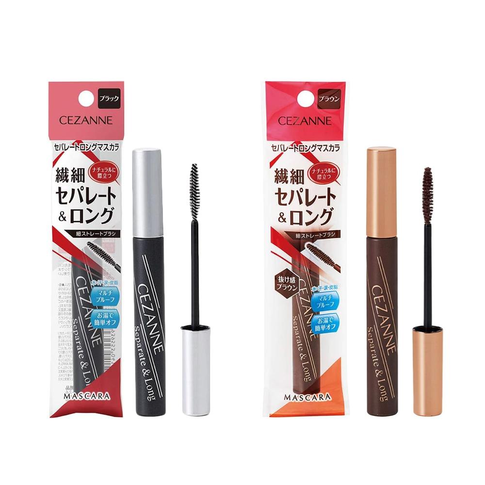 Cezanne Separate  Long Mascara  Black  Brown 5g