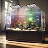 Clip On Aquarium Light USB Powered LED Dimmable 10 Speed Brightness Timing Control Fish Tank Clamp L