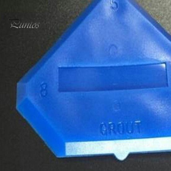 Grout Scraper 4 Pcs/Set Spatula Replaceable Hand Tool Sealant Plastic Glass Cement for Home