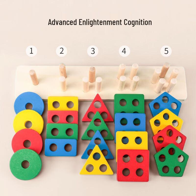 Montessori Pädagogisches Formensortierspiel Set