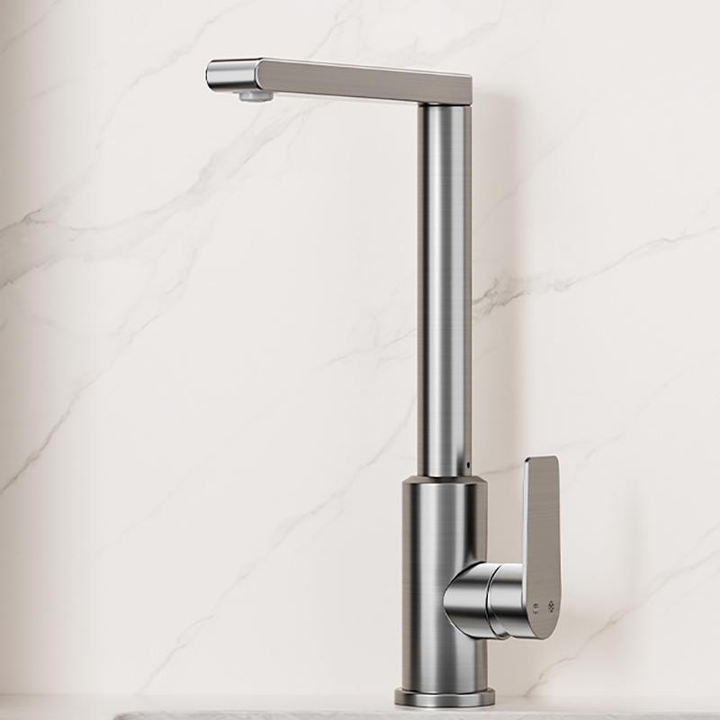 

Смеситель для кухонной мойки с вращением на 360°, распылительная насадка из алюминиевого сплава, смеситель для холодной воды, защита от взрыва