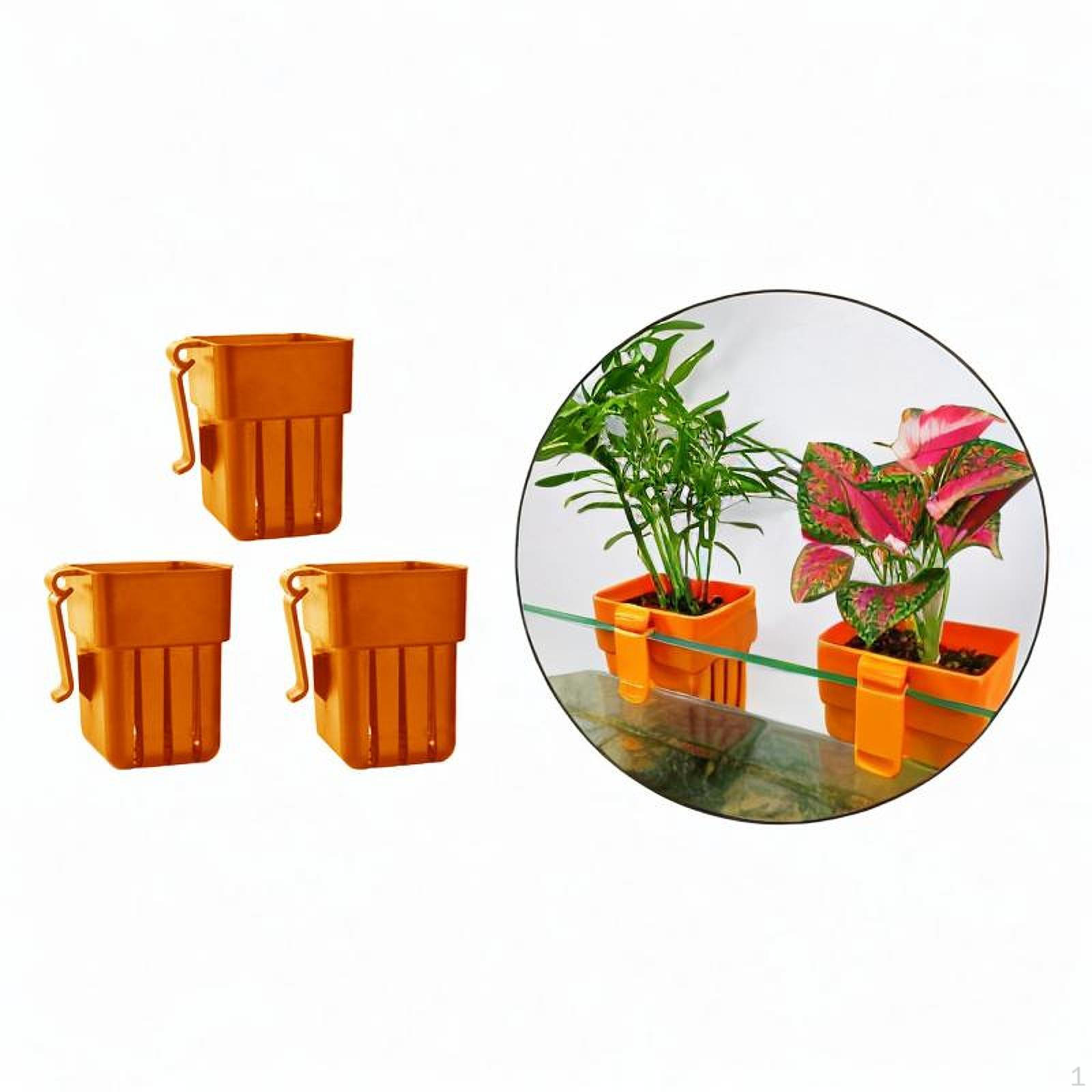 

3 Pieces Aquarium Plant Basket Landscape Decoration Accessory Sturdy Water Grass Planting