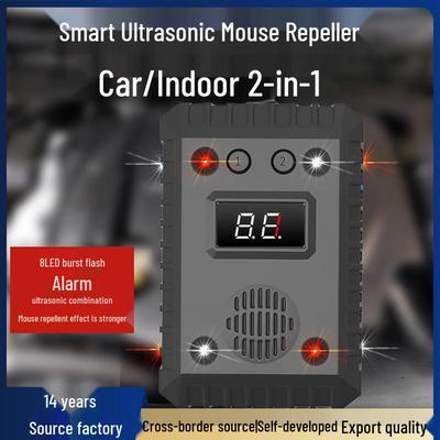 Ultraschall Auto Mäuseabwehr mit LED, 12V/5V Stromversorgung