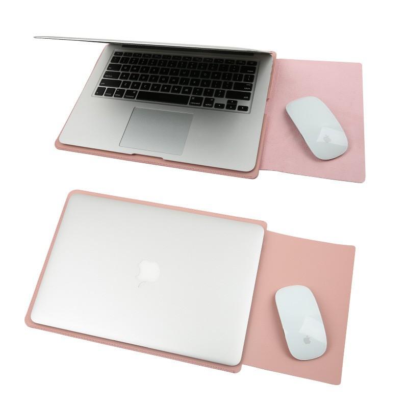 MacBook Pro Air 12 13.3 15.4 Inch Laptop Sleeve Case Protective Inner Bag With Desk Mat Set