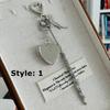 Charm Bag Accessories Lip Balm Bag Key Chain Stainless Steel Lipsticks Holder Protective Cover