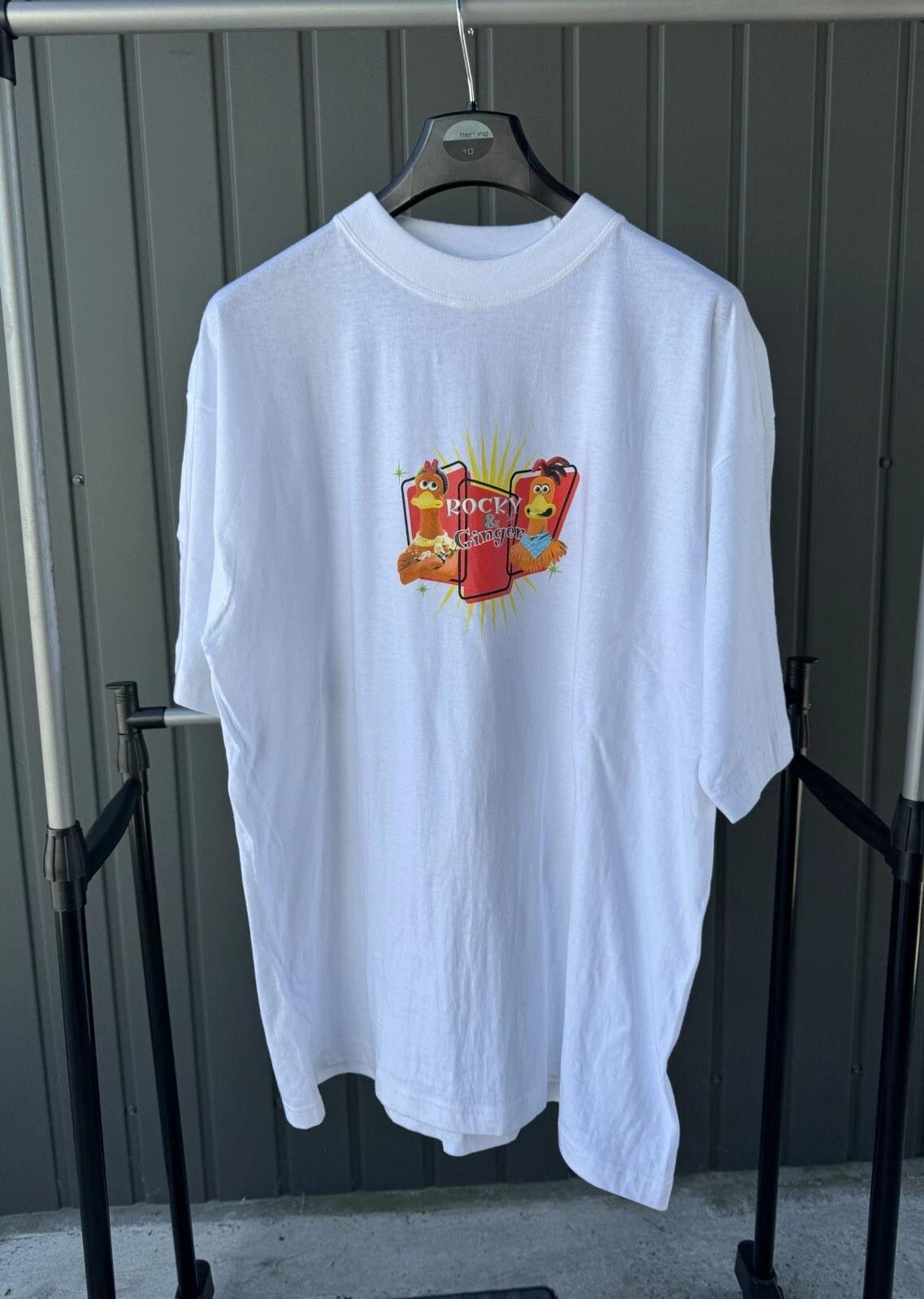 

Vintage 1999 Chicken Run T Shirt Movie Tee Y2K Cartoon 2XL